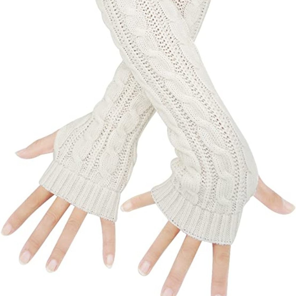 Arm Warmers Long Fingerless Gloves New in Package